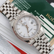 Carica l'immagine nel visualizzatore di Gallery, Rolex Datejust ref. 116234 White Dial - Jubilee - Full Set
