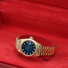 Bild in Galerie-Viewer laden, Rolex Lady Datejust Ref. 69178 Blau Degradee Diamanten Zifferblatt