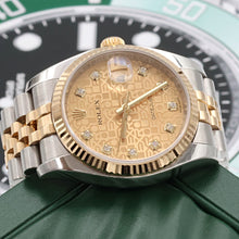 Załaduj obraz do przeglądarki galerii, Rolex Datejust ref. 116233 Computer Champagne Diamonds Dial - Full Set