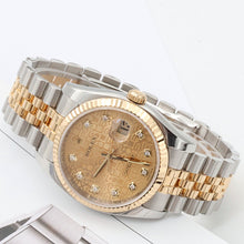 Załaduj obraz do przeglądarki galerii, Rolex Datejust ref. 116233 Computer Champagne Diamonds Dial - Full Set