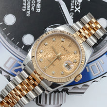 Załaduj obraz do przeglądarki galerii, Rolex Datejust ref. 116233 Computer Champagne Diamonds Dial - Full Set