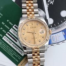 Załaduj obraz do przeglądarki galerii, Rolex Datejust ref. 116233 Computer Champagne Diamonds Dial - Full Set