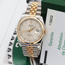 Lataa kuva Galleria-katseluun, Rolex Datejust ref. 116203 Silver Dial Jubilee - Full Set