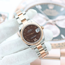 Załaduj obraz do przeglądarki galerii, Rolex Datejust 31 ref. 278271 - Chocolate Diamond Roman Dial - Oyster Bracelet Full Set