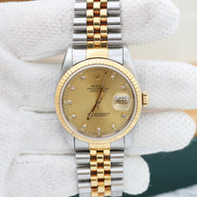 Charger l'image dans la galerie, Rolex Datejust 36 ref. ref. 16233G Champagne Small Diamonds dial - Full set