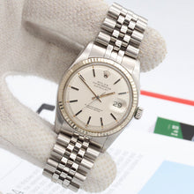 Lataa kuva Galleria-katseluun, Rolex Datejust ref. 1601 - White Gold Bezel - Silver dial (VI) - Full Set
