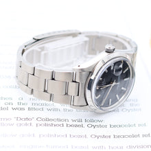 Załaduj obraz do przeglądarki galerii, Rolex Date ref. 15000 Black Dial- Quickset Date - Oyster Bracelet