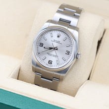 Bild in Galerie-Viewer laden, Rolex Auster Perpetual Ref. 114200 Zifferblatt Silber 3-6-9