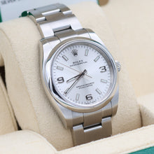 Bild in Galerie-Viewer laden, Rolex Auster Perpetual Ref. 114200 Zifferblatt Silber 3-6-9