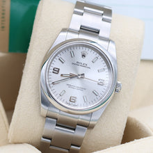 Bild in Galerie-Viewer laden, Rolex Auster Perpetual Ref. 114200 Zifferblatt Silber 3-6-9