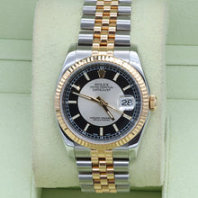 Carica l'immagine nel visualizzatore di Gallery, Rolex Datejust ref. 116233 Silver "Tuxedo" Dial - Jubilee