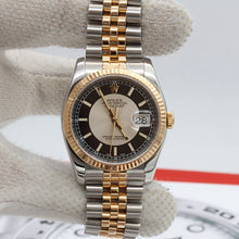 Carica l'immagine nel visualizzatore di Gallery, Rolex Datejust ref. 116233 Silver "Tuxedo" Dial - Jubilee