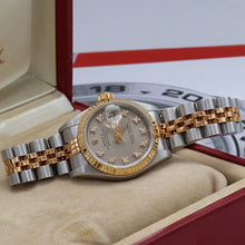 Carica l'immagine nel visualizzatore di Gallery, Rolex Datejust Lady ref. 69173 Steel/Gold - Grey Millennary Diamonds Dial - Jubilee