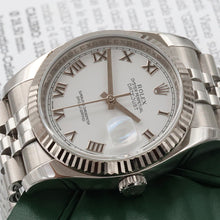 Cargar imagen en el visor de la galería, Rolex Datejust ref. 116234 White Roman Dial - Jubilee - Full Set