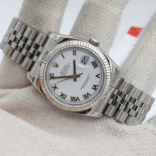 Cargar imagen en el visor de la galería, Rolex Datejust ref. 116234 White Roman Dial - Jubilee - Full Set