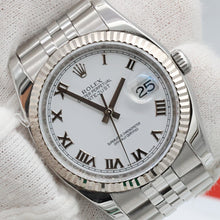 Cargar imagen en el visor de la galería, Rolex Datejust ref. 116234 White Roman Dial - Jubilee - Full Set