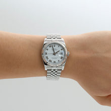 Cargar imagen en el visor de la galería, Rolex Datejust ref. 116234 White Roman Dial - Jubilee - Full Set