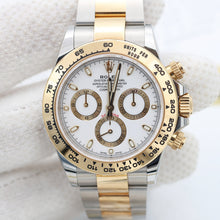 Cargar imagen en el visor de la galería, Rolex Daytona ref. 116503 steel/gold - White dial w/golden subs - Full Set