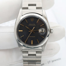 Charger l'image dans la galerie, Rolex Precision Date ref. 6694 Black Dial (Golden Indexes) - Oyster Bracelet