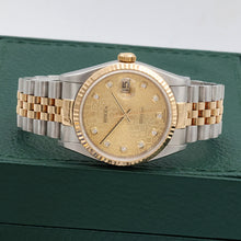 Carica l'immagine nel visualizzatore di Gallery, Datejust ref. 16233 - Champagne Millennary Diamonds Dial - Jubilee Bracelet