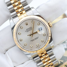 Bild in Galerie-Viewer laden, Rolex Datejust Ref. 116233 Silber -Zifferblatt mit Diamanten - Voller Satz