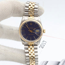 Charger l'image dans la galerie, Rolex Datejust ref. 16013 - Blue Dial - Jubilee - Full Set