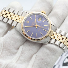 Charger l'image dans la galerie, Rolex Datejust ref. 16013 - Blue Dial - Jubilee - Full Set