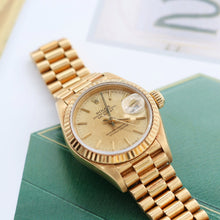 Załaduj obraz do przeglądarki galerii, Rolex Lady Datejust ref. 69178 Champagne Linen Dial