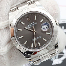 Indlæs billede til gallerivisning Rolex Datejust ref. 126300 Slate Grey Dial Oyster bracelet - Full Set