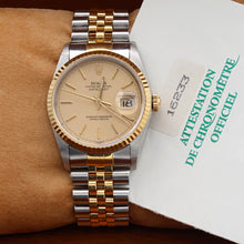 Bild in Galerie-Viewer laden, Rolex Datejust 36 ref. 16233 Champagne dial (V4) - Jubilee Bracelet - Full Set