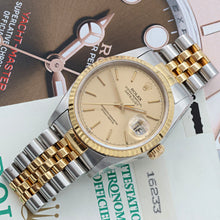 Bild in Galerie-Viewer laden, Rolex Datejust 36 ref. 16233 Champagne dial (V4) - Jubilee Bracelet - Full Set