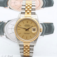 Bild in Galerie-Viewer laden, Rolex Datejust 36 ref. 16233 Champagne dial (V5) - Jubilee Bracelet - Full Set
