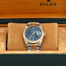 Carica l'immagine nel visualizzatore di Gallery, Rolex Datejust 36 ref. 16233 Blue dial - Jubilee Bracelet - Full Set