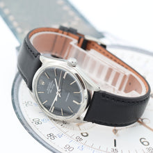 Załaduj obraz do przeglądarki galerii, Rolex Air-King ref. 5500 Black dial - Leather strap