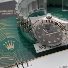 Load image into Gallery viewer, Rolex Datejust 31mm ref. 278274 Black/Grey Diamonds Dial - Jubilee Bracelet - Full Set