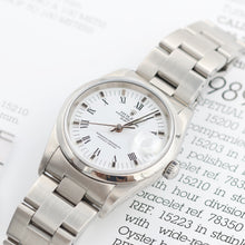 Załaduj obraz do przeglądarki galerii, Rolex Date ref. 15200 White Roman Dial with Oyster Bracelet - Full Set