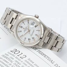 Load image into Gallery viewer, Rolex Date ref. 15200 White Roman Dial with Oyster Bracelet - Full Set