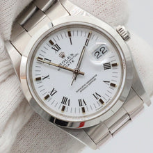 Load image into Gallery viewer, Rolex Date ref. 15200 White Roman Dial with Oyster Bracelet - Full Set