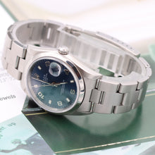 Load image into Gallery viewer, Rolex Date ref. 15200 Blue Arabic Dial Oyster Bracelet - Full Set