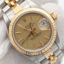 Załaduj obraz do przeglądarki galerii, Rolex Datejust Lady ref. 69173 Steel/Gold- Jubilee Bracelet - Champagne Linen Dial