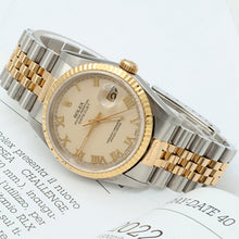 Indlæs billede til gallerivisning Rolex Datejust 36 ref. 16233 Cream Roman dial