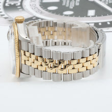 Bild in Galerie-Viewer laden, Rolex Datejust ref. 16013 -Steel/Gold - Black Diamonds Dial - Jubilee
