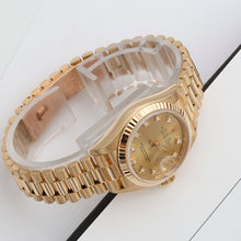 Cargar imagen en el visor de la galería, Rolex Datejust Lady ref. 69178 Champagne Diamonds Dial - President Gold Bracelet