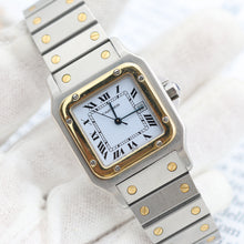 Załaduj obraz do przeglądarki galerii, Cartier Santos Carree Automatic ref. 2961 with Bracelet