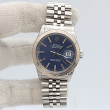 Lataa kuva Galleria-katseluun, Rolex Datejust Turn-O-Graph ref. 16250 Blue Dial - Jubilee Bracelet