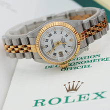 Cargar imagen en el visor de la galería, Rolex Datejust Lady ref. 69173 Steel/Gold - White Dial with Diamonds