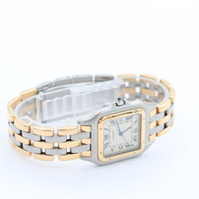 Załaduj obraz do przeglądarki galerii, Cartier Panthere ref. 187957 Steel and 18K Gold with Three Lines Bracelet - Full Set