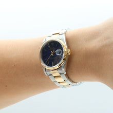 Załaduj obraz do przeglądarki galerii, Rolex Datejust 36 ref. 16233 Blue Soleil dial - Oyster Bracelet - Full Set