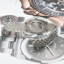 Indlæs billede til gallerivisning Rolex Datejust ref. 116234 Black Arabic Millennary - Jubilee Bracelet - Full set