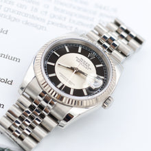 Carica l'immagine nel visualizzatore di Gallery, Rolex Datejust ref. 116234 Tuxedo (Silver/Black) Dial - Jubilee - Full Set